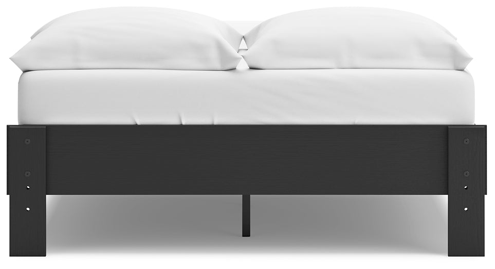 Socalle Full Platform Bed with 2 Nightstands