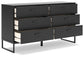 Socalle Full Platform Bed with Dresser, Chest and 2 Nightstands