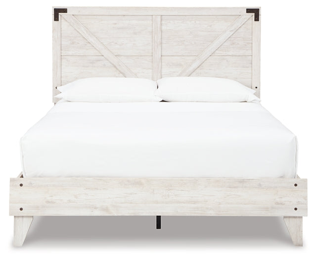 Shawburn Queen Platform Bed with Dresser and 2 Nightstands